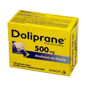 Doliprane 300mg - 16 à 48kg - Douleurs et Fièvre - Poudre pour solution  buvable - 12 sachets-dose