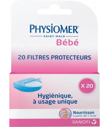 Physiomer bébé filtres protecteurs x 20