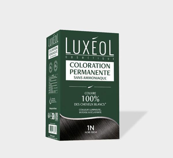 luxeol coloration permanente 1N noir sans amoniaque ebene | G-LaSanté