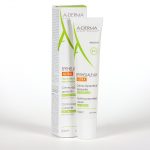 White tube of A-DERMA Epithe9lia A.H Ultra soothing repairing cream with green abstract logo and box, 40 ml. | G-LaSanté