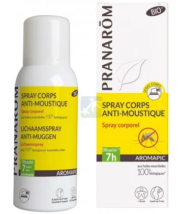 Pranarom Spray Corporel Anti-Moustiques Bio 200ml